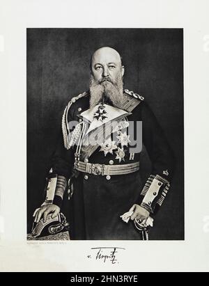 Portrait of Alfred von Tirpitz. 1916 Alfred Peter Friedrich von Tirpitz (1849–1930) was a German grand admiral, Secretary of State of the German Imper Stock Photo
