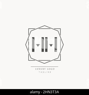 Luxury modern HA Letter Business Logo Design Alphabet Icon Vector Symbol. Creative minimal letter HA logo template. Stock Vector