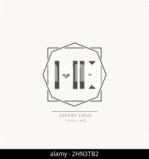 Luxury modern HE Letter Business Logo Design Alphabet Icon Vector Symbol. Creative minimal letter HE logo template. Stock Vector
