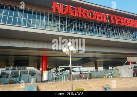 View of Nairobi Terminus Railway Station, Kenya Stock Photo