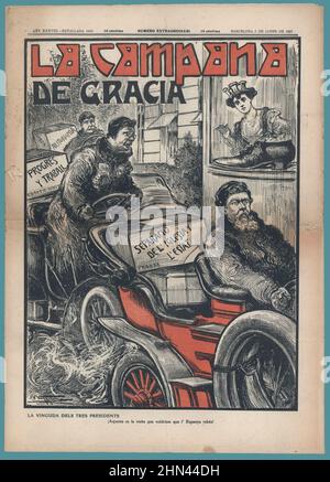 Portada del semanario La Campana de Gracia, editado en Barcelona, enero de 1907. Stock Photo