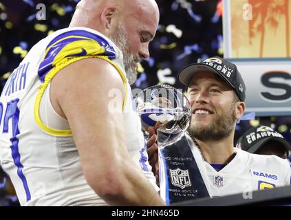 Inglewood, USA. 01st Feb, 2022. The giant video wall at SoFi Stadium shows  a Super Bowl sign. The Los Angeles Rams and Cincinnati Bengals will meet  here on February 13, 2022 (local time) in the 56th final game for the Vince  Lombardi Trophy. The