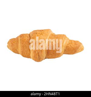 Isolated fresh baked croissant Stock Photo