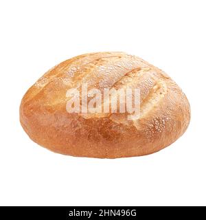 Isolated freshly baked loaf of creamy bread Stock Photo