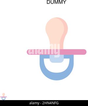 Dummy Simple vector icon. Illustration symbol design template for web mobile UI element. Stock Vector