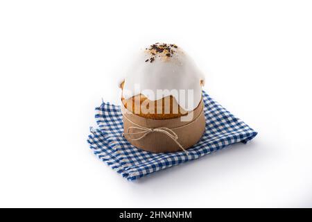 Traditional Easter cake isolated on white background Stock Photo
