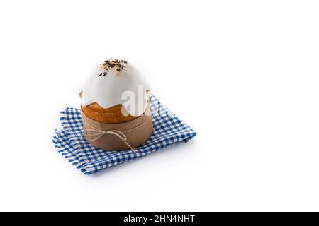 Traditional Easter cake isolated on white background Stock Photo