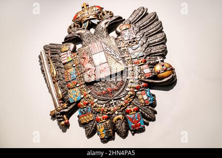 Country symbol. Emblem. Beautiful two-headed eagle. Coat of arms of austria. Stock Photo