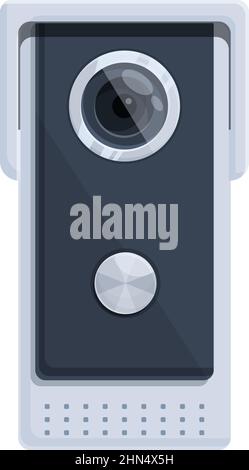 Call intercom icon cartoon vector. Video system. Phone security Stock Vector