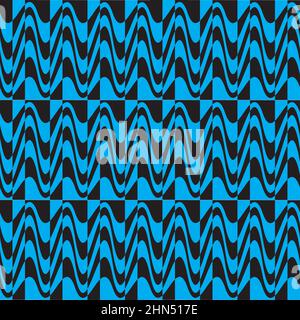 Flag optical illusion. Distorted chessboard. Checkered abstract ...