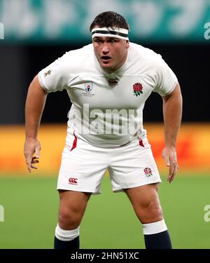 File photo dated 22-09-2019 of England's Jamie George who insists England enter the middle phase of their Guinness Six Nations in a promising position after overrunning Italy in Rome. Issue date: Monday February 14, 2022. Stock Photo
