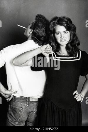 did brooke shields smoke cigarettes gestures her disapproval of smoking. In manhattan, circa 1983 Stock Photo Brooke Shields' Anti-Smoking PSA: A