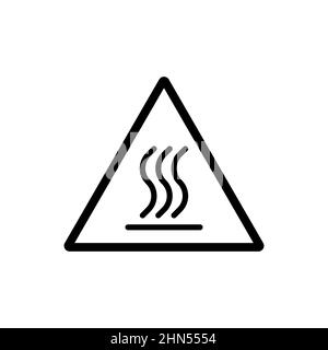 Warning sign icon sign isolated on white background Stock Vector