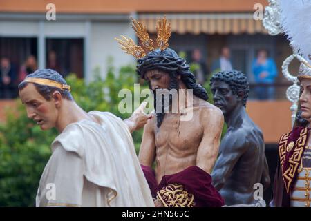 passage of mystery of the brotherhood of San Benito, Holy Week of Seville Stock Photo