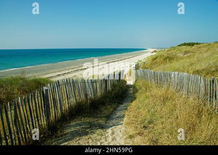 Hippodrome beach in Donville-les-Bains (Manche, Normandy, France, Europe). Stock Photo