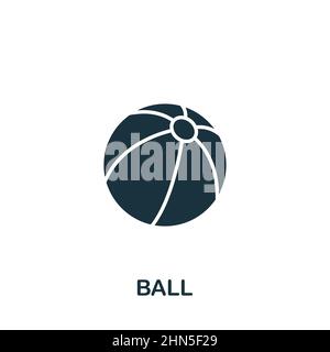 Ball icon. Monochrome simple Ball icon for templates, web design and ...