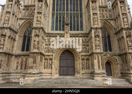 Exterior view of Beverley Minster in Beverley, East Riding of Yorkshire,UK. Stock Photo