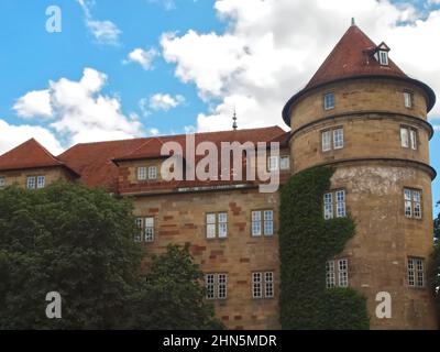 Big old castle in Stuttgart in Germany Stock Photo