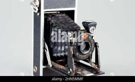 AGFA Anastigmat Jgestar - old vintage analoge Camera, Medium format with long time expsoure Stock Photo