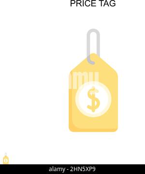 Price tag Simple vector icon. Illustration symbol design template for web mobile UI element. Stock Vector