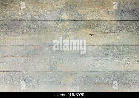 Rustic white painted wooden planks background Stock Photo