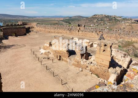 Castle of Medellin, Badajoz, Spain Stock Photo