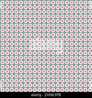 Abstract Cross-Pattern Dotted generative computational art illustration Stock Vector