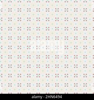 Abstract Cross-Pattern Dotted generative computational art illustration Stock Vector