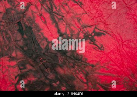 Red multicolore crumpled paper decorative background texture Stock Photo