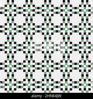 Abstract Cross-Pattern Dotted generative computational art illustration Stock Vector