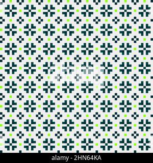 Abstract Cross-Pattern Dotted generative computational art illustration Stock Vector