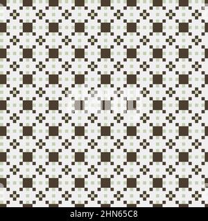 Abstract Cross-Pattern Dotted generative computational art illustration Stock Vector