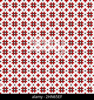 Abstract Cross-Pattern Dotted generative computational art illustration Stock Vector
