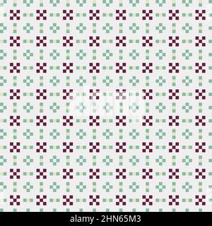 Abstract Cross-Pattern Dotted generative computational art illustration Stock Vector