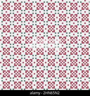 Abstract Cross-Pattern Dotted generative computational art illustration Stock Vector