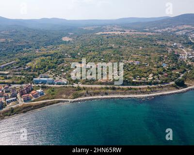 Aerial view of Town of Tsarevo, Burgas Region, Bulgaria Stock Photo - Alamy