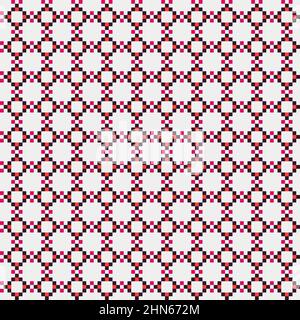 Abstract Cross-Pattern Dotted generative computational art illustration Stock Vector