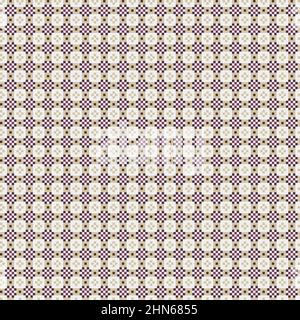 Abstract Cross-Pattern Dotted generative computational art illustration Stock Vector