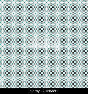 Abstract Cross-Pattern Dotted generative computational art illustration Stock Vector