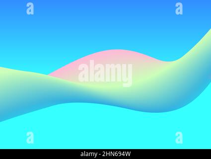 abstract background wave line smooth curve for background illustration vector Stock Vector