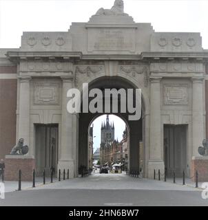 Menin Gate, War Memorial in Ypres Stock Photo