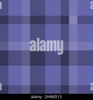 Glen Plaid textured seamless pattern. Checked fabric. Vector Illustration. Stock Vector