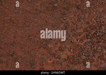 Panoramic grunge rusted metal texture Stock Photo