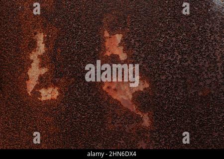 Panoramic grunge rusted metal texture Stock Photo