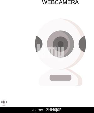 Webcamera Simple vector icon. Illustration symbol design template for web mobile UI element. Stock Vector