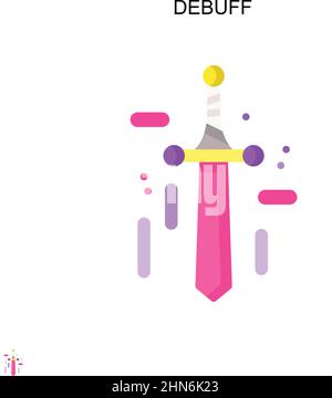 Debuff Simple vector icon Stock Vector Image & Art - Alamy