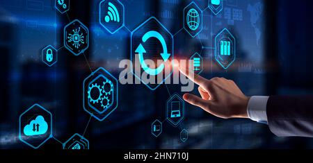 Update Software Application and hardware upgrade concept 2022. Stock Photo