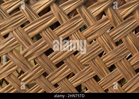 Weaved coconut leaf dry texture pattern Stock Photo