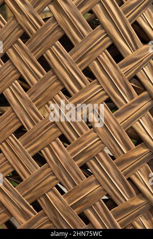 Weaved coconut leaf dry texture pattern Stock Photo