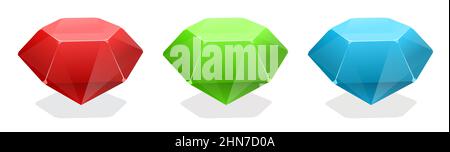 Gems. Vector illustration Stock Vector